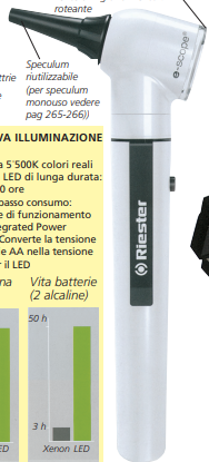 OTOSCOPIO F.O. E-SCOPE LED